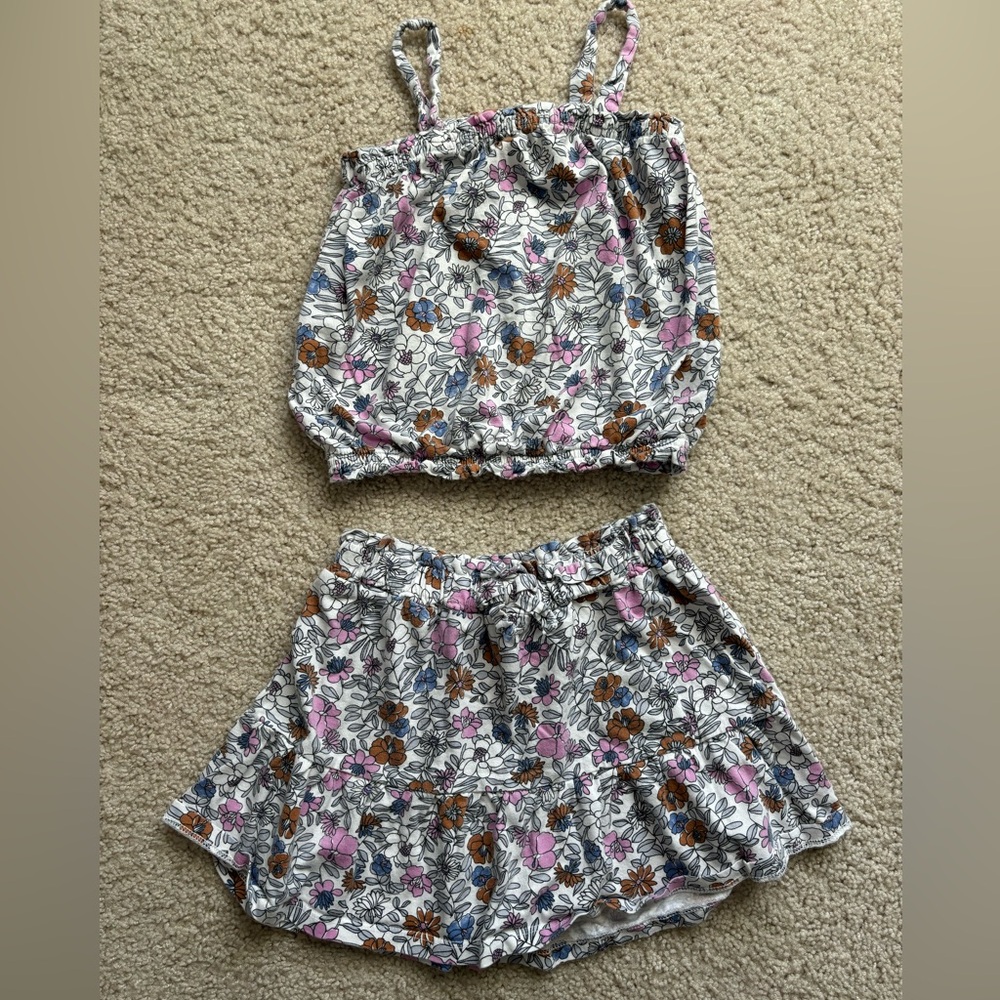 Carter's Floral Ruffle matching set
